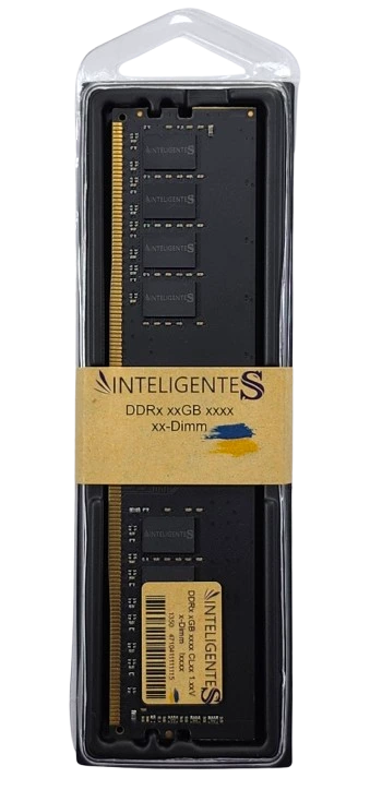 Image of a DDR4 U-DIMM memory module from Inteligentes