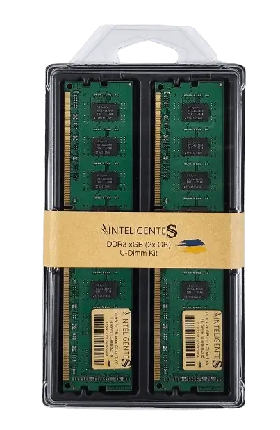 Image of a DDR3 U-DIMM memory kits from Inteligentes