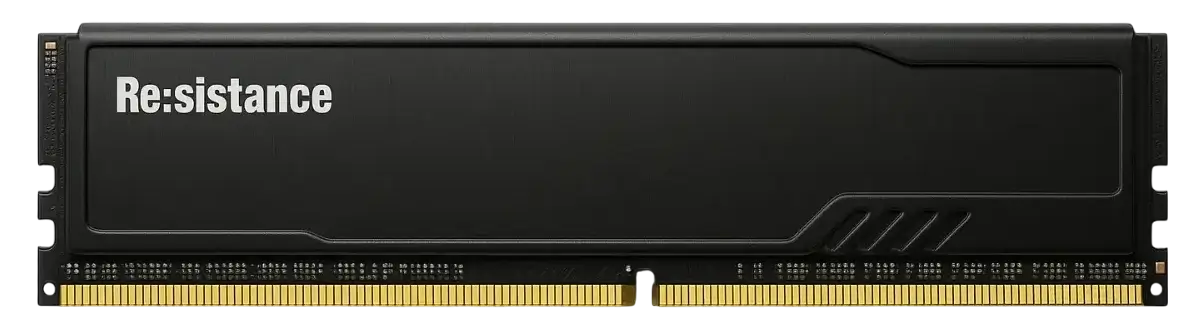 A image of a Re:sistance DDR4 RAM stick